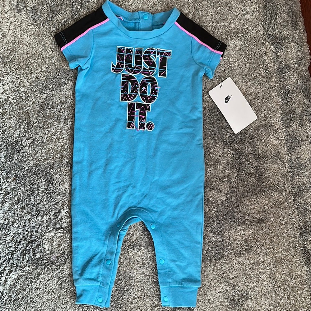 Nike Blue Baby Romper